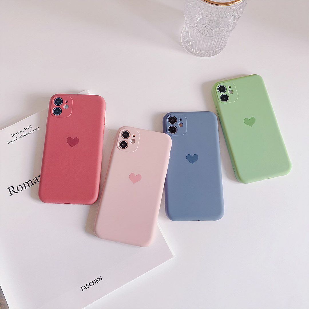 Srdečně matné pouzdro na iPhone