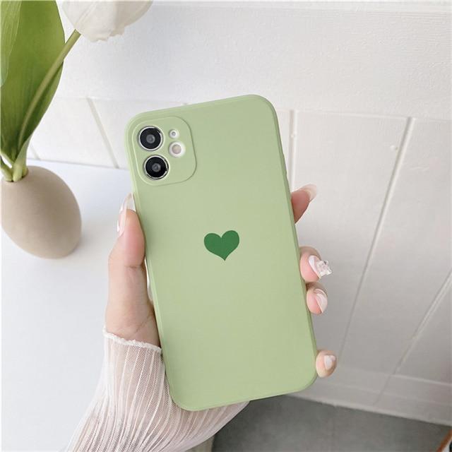 Srdečně matné pouzdro na iPhone