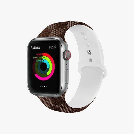 Řemínek Apple Watch | Hnědá kontrola