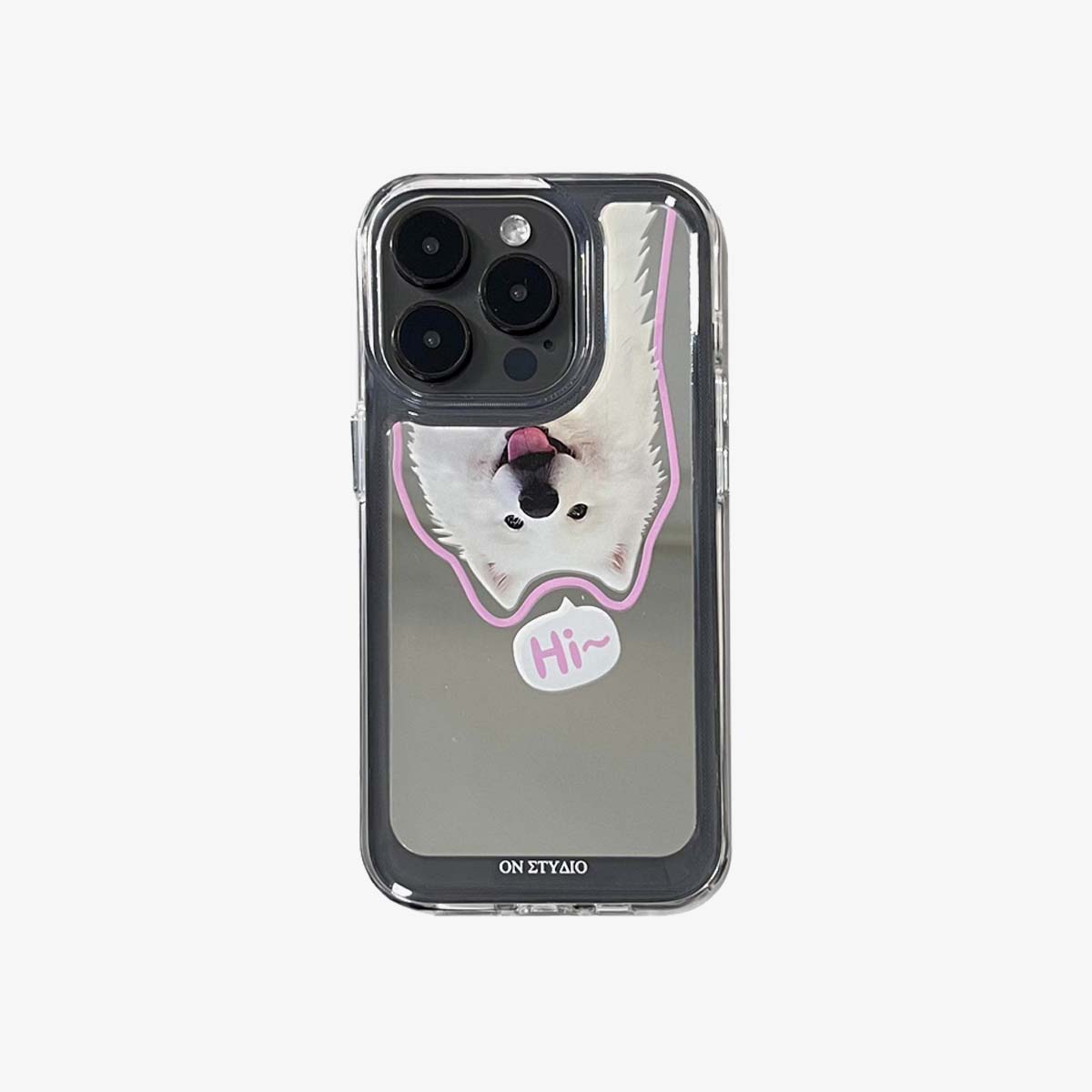 Étui iPhone miroir | Couple Cats & Dogs Salut (Achetez-en 2 et obtenez 50 % de réduction sur un)
